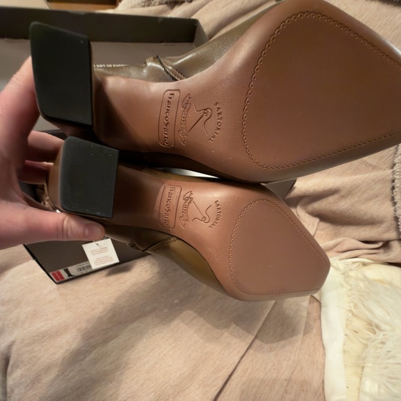 Franco Sarto Bowman New Knee High Boot Woodland Brown Stretch Wide Calf 7 M - Picture 6 of 11